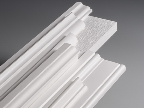 2 m En polystyr/ène extrud/é 19 x 30 mm D/écoration XPS L/ég/ère et stable Moulure E-17 Profil de chaise Transmission de plafond et de mur 4 blanc