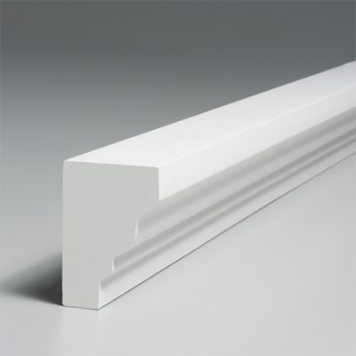 2 m En polystyr/ène extrud/é 19 x 30 mm D/écoration XPS L/ég/ère et stable Moulure E-17 Profil de chaise Transmission de plafond et de mur 4 blanc